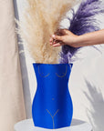 Blue paper vase Octaevo, "Venus"