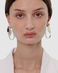 Par de arracadas con forma de tenedor y cuchara de plata, hoops de cubiertos, arracadas de plata, aretes de plata, diseño mexicano, hecho a mano, hecho en México