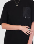 T-shirt con llave encapsulada en bolsillo, T-shirt para mujer, T-shirt para hombre, T-shirt de algodón, T-shirt oversized, T-shirt corte moderno, hecho a mano, hecho en México