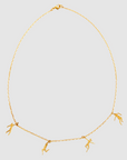 cadena delgada con colgantes, cadena delgada de plata .925, cadena para mujer, cadena para hombre, cadena de plata .925, cadena dorada, "La Danse" de Matisse, arte, diseño mexicano, hecho en México, hecho a mano, historia del arte