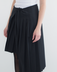 Falda Pinstripe Asimétrica