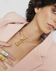 Link-chain Lips Necklace