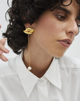 Lips & Pearl Earring