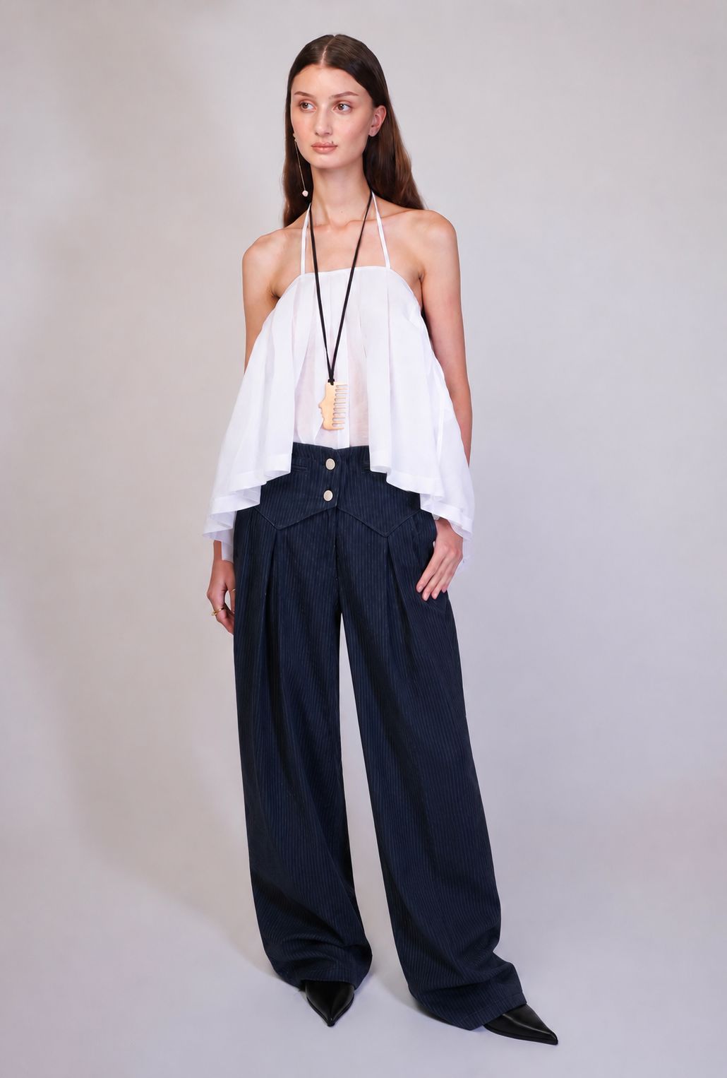 Pantalón Denim Pinstripe