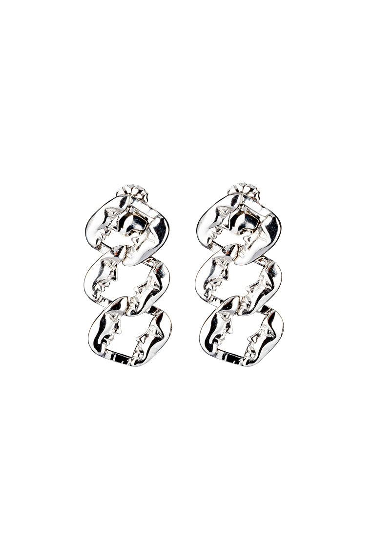 aretes largos con perfiles de rostros, hecho a mano, caras, marca mexicana, aleación de latón, plateado, arte, aretes largos, aretes no pesados, summer sale, hot sale, regalo de cumpleaños para mujer, regalo de aniversario para mujer, descuentos, 25% de descuento, meses sin intereses.