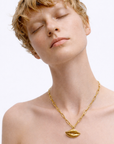 Link-chain Lips Necklace