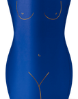 Blue paper vase "Venus"