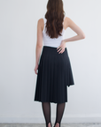 Falda Pinstripe Asimétrica