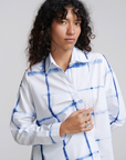 Optic asymmetrical shirt